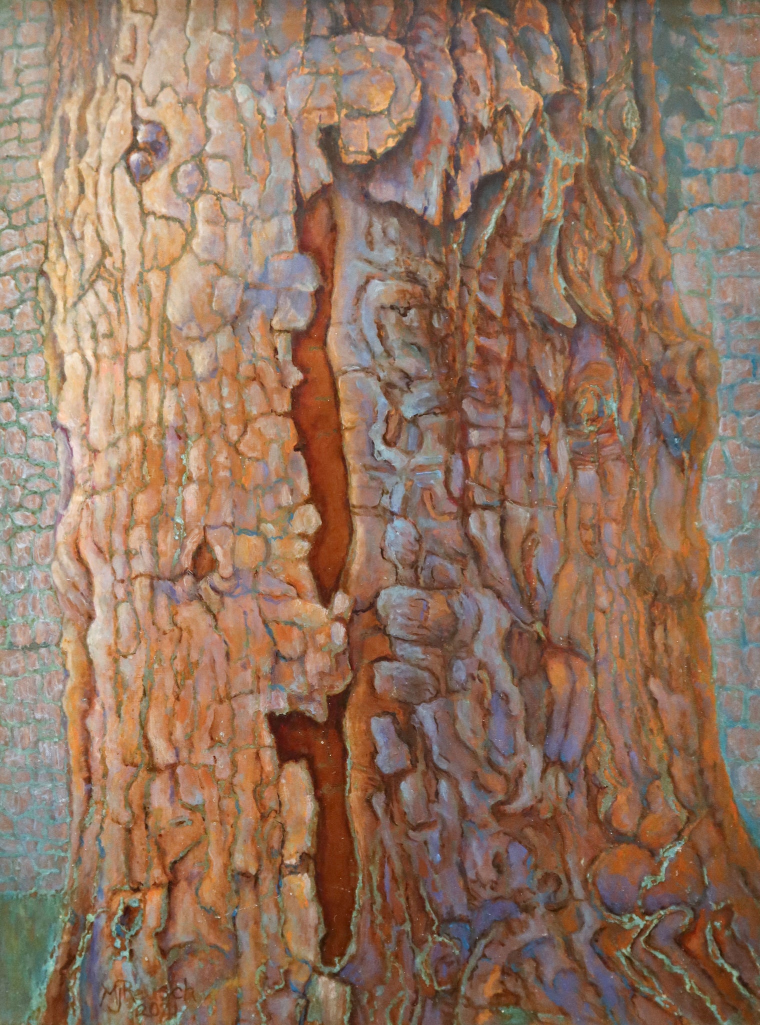 London Tower Wall & Tree by Mary Reusch